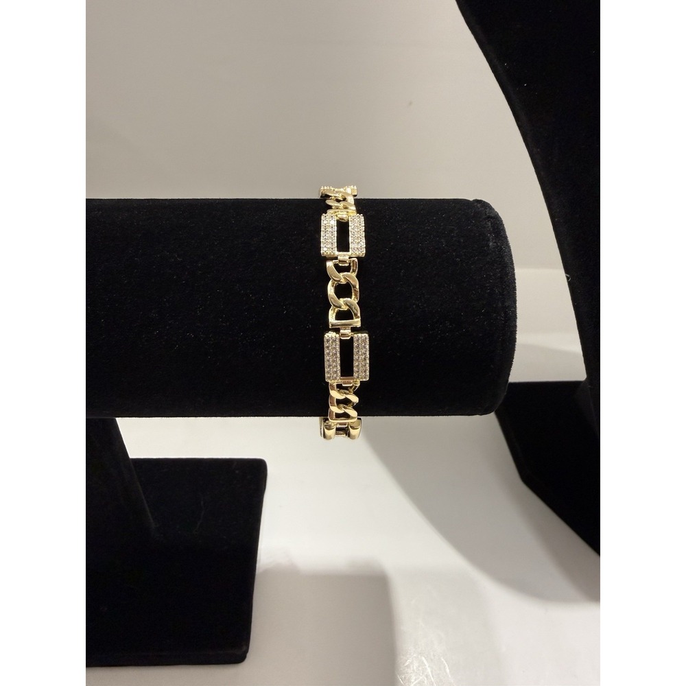 14k gold filled bracelet 8.5mm 7inch vvscz